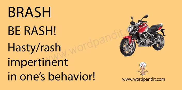 Meaning Of Brash