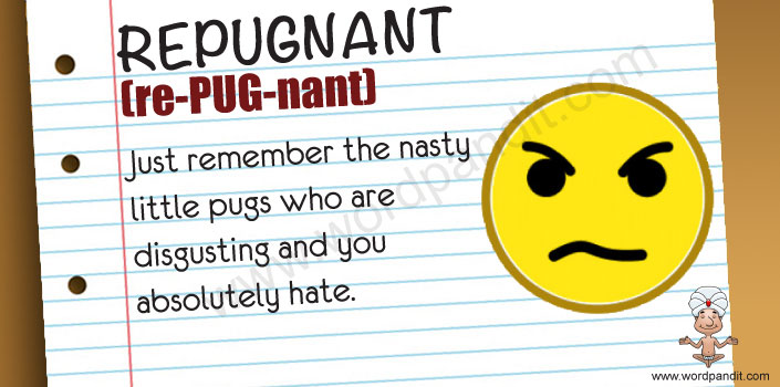 Phrases With The Word Repugnant