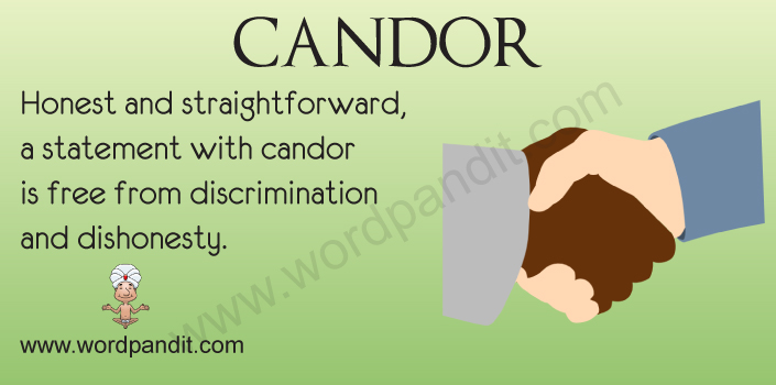 Candor Example Sentence