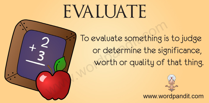 meaning-of-evaluate