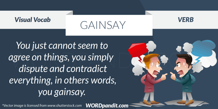 picture for gainsay