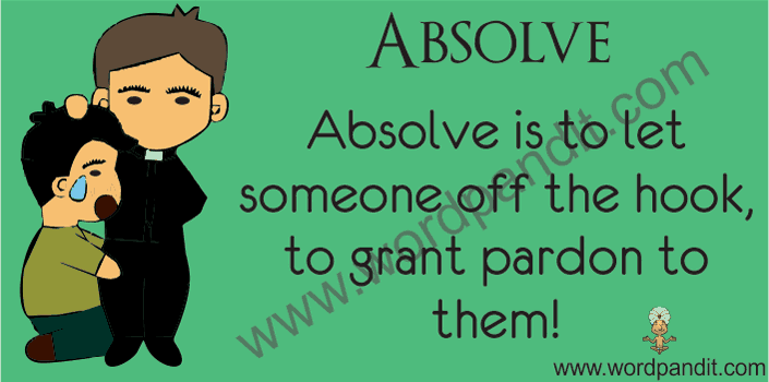 picture vocabulary for absolve