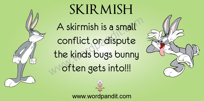 picture vocabulary for skirmish