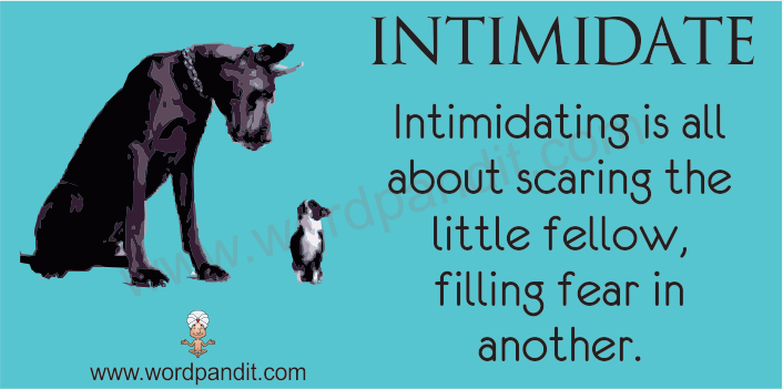 picture vocabulary for intimidate