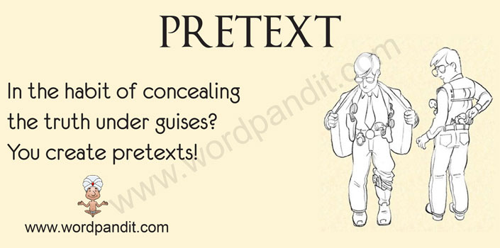 5 letter words with pretext