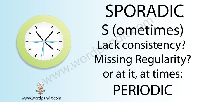 picture and mnemonic for sporadic