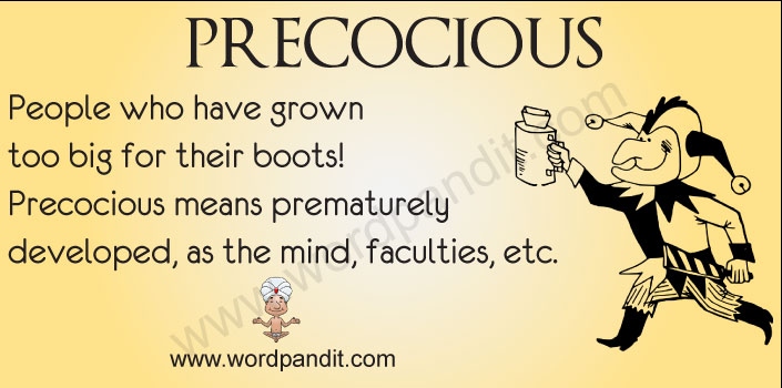 Picture for precocious