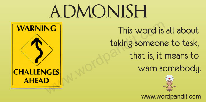 Meaning of Admonish