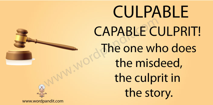 mnemonic tip for culpable