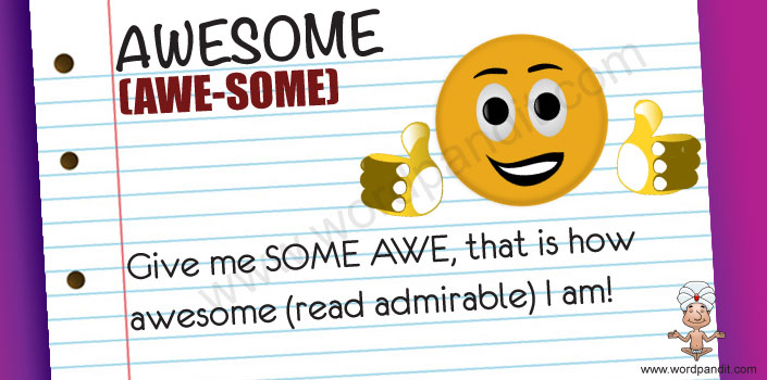 mnemonic and picture for awesome