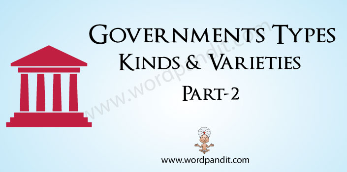 words related to the different types of governments