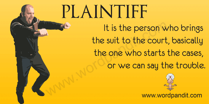 Meaning Of Plaintiff