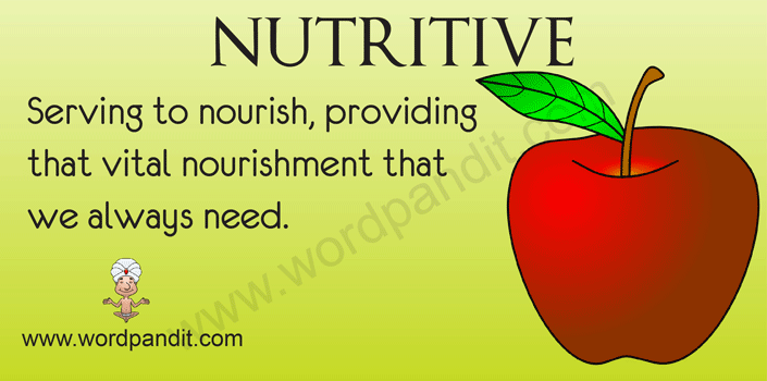 Meaning Of Nutritive