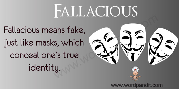 Meaning of Fallacious