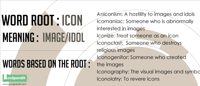 Words based on the root Icon