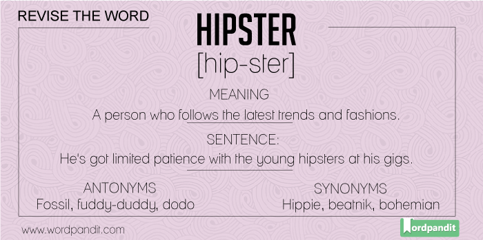 Synonyms-Antonyms-Meaning-Picture-hipster