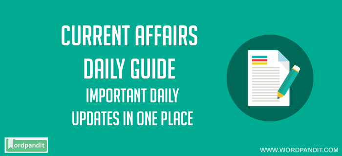 Daily Current Affairs 26 May 2018