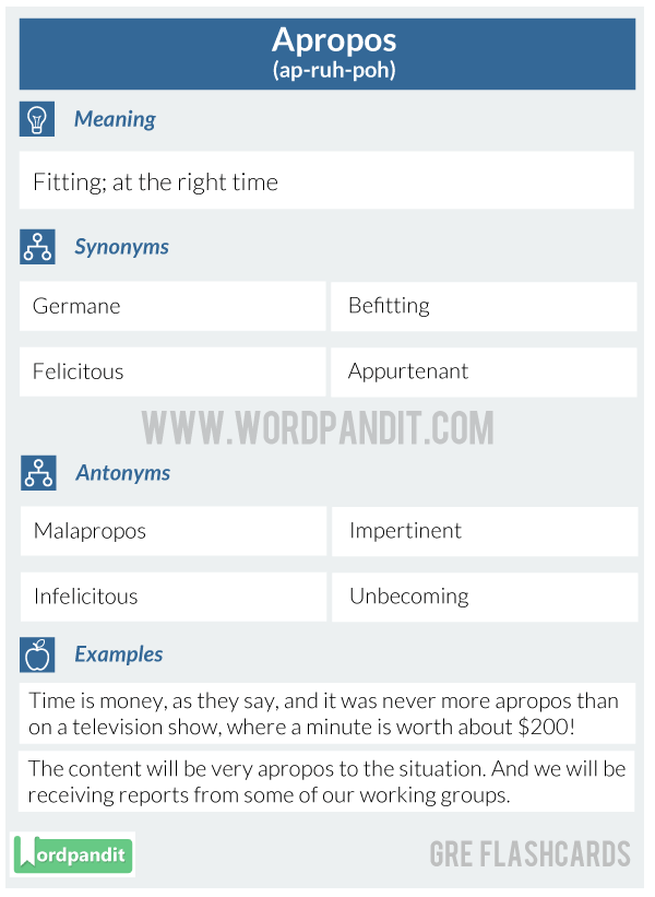 Apropos-GRE-Flashcard