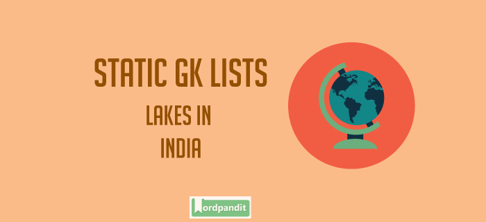 Lakes in India