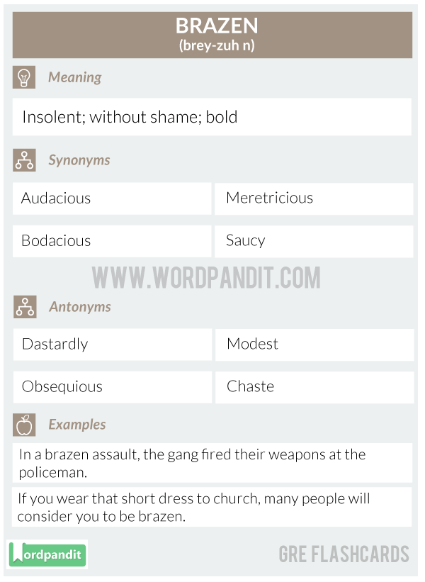 Brazen-Gre-Flashcard