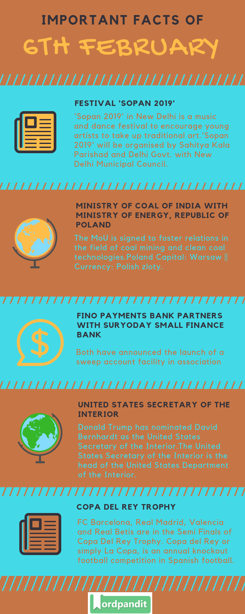 Daily Current Affairs 6 February 2019 Current Affairs Quiz 6 February 2019 Current Affairs Infographic