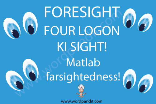 picture and mnemonic for foresight