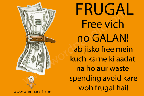 picture and mnemonic for frugal