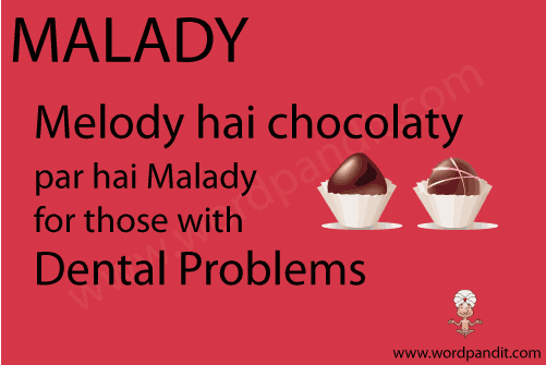 picture and mnemonic for malady