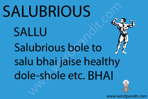 picture and mnemonic for salubrious