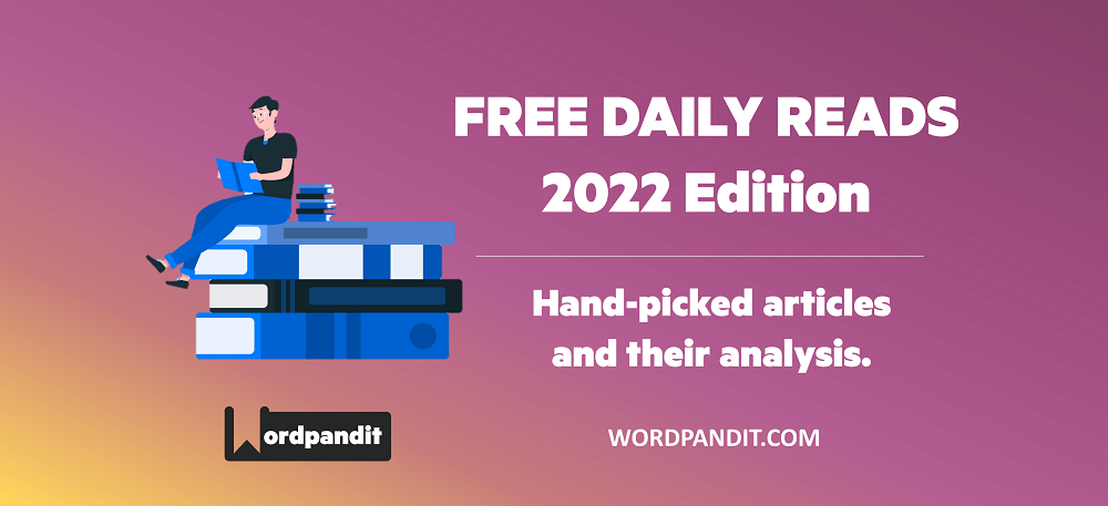 Free Daily Reads 2022: Article 267