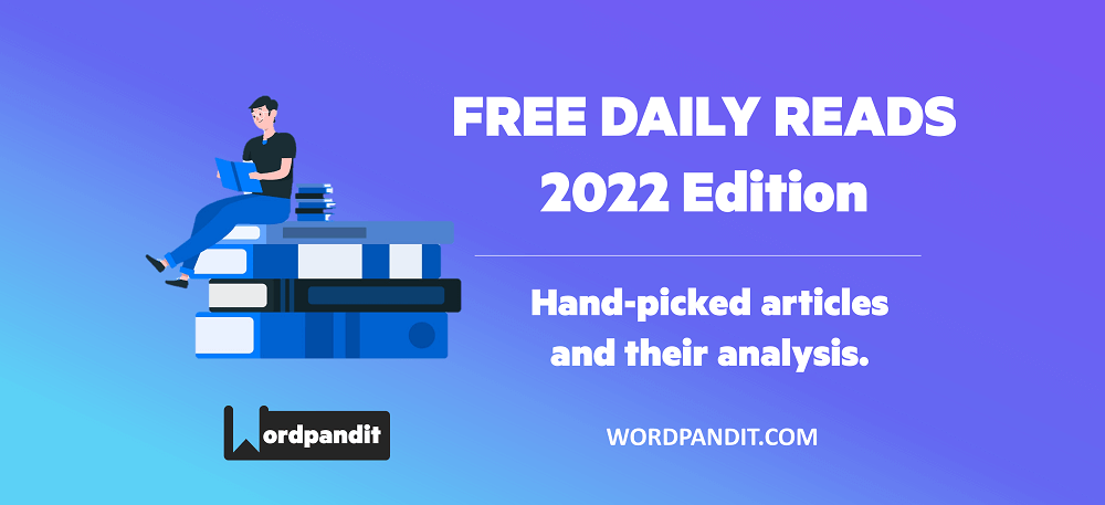 Free Daily Reads 2022: Article 332