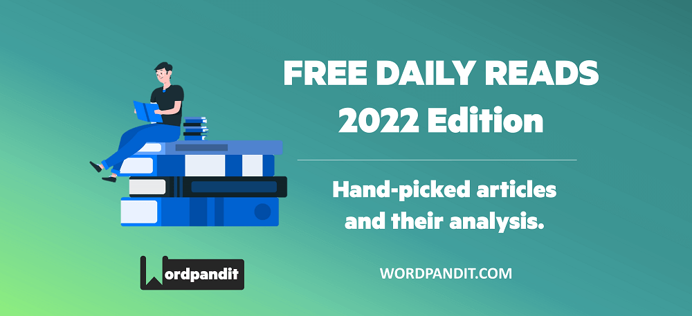 Free Daily Reads 2022: Article 346